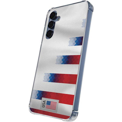 USA Soccer Flag Galaxy A35 5G Clear Case
